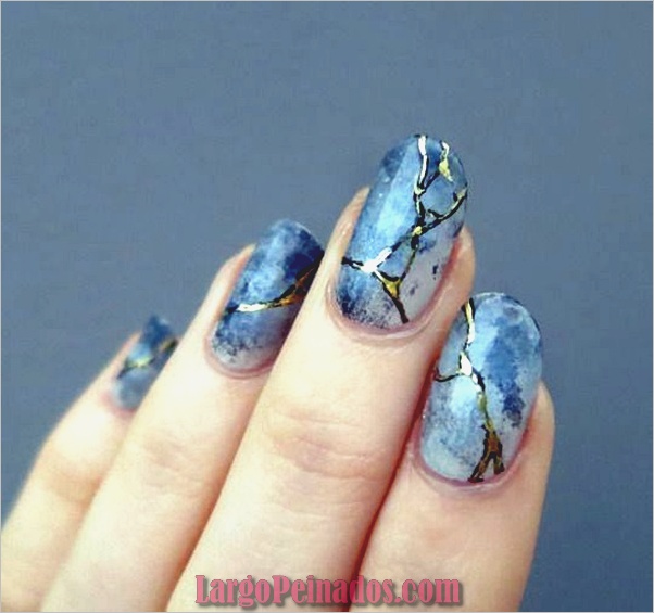 Diseños de arte de uñas de mármol (4)