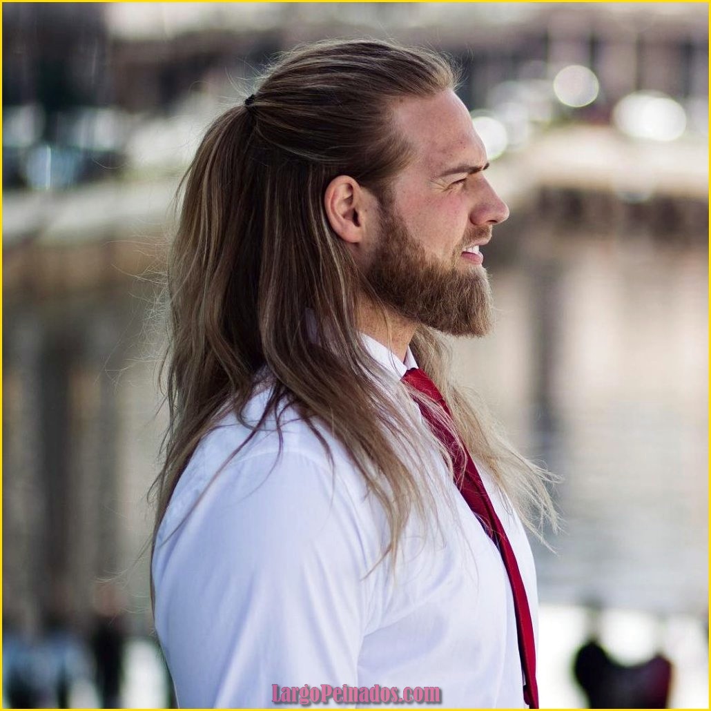 peinados para hombres con pelo largo 8