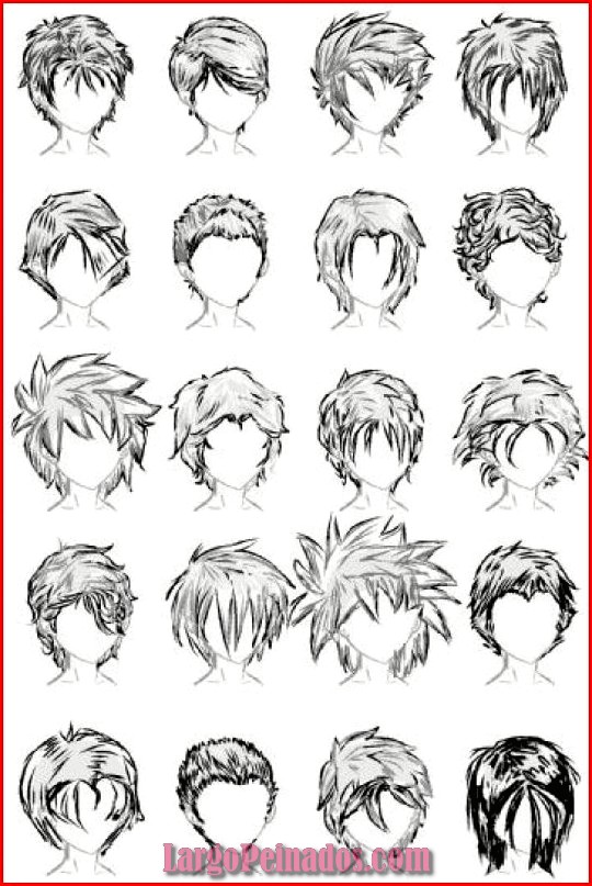 peinados anime hombre 13