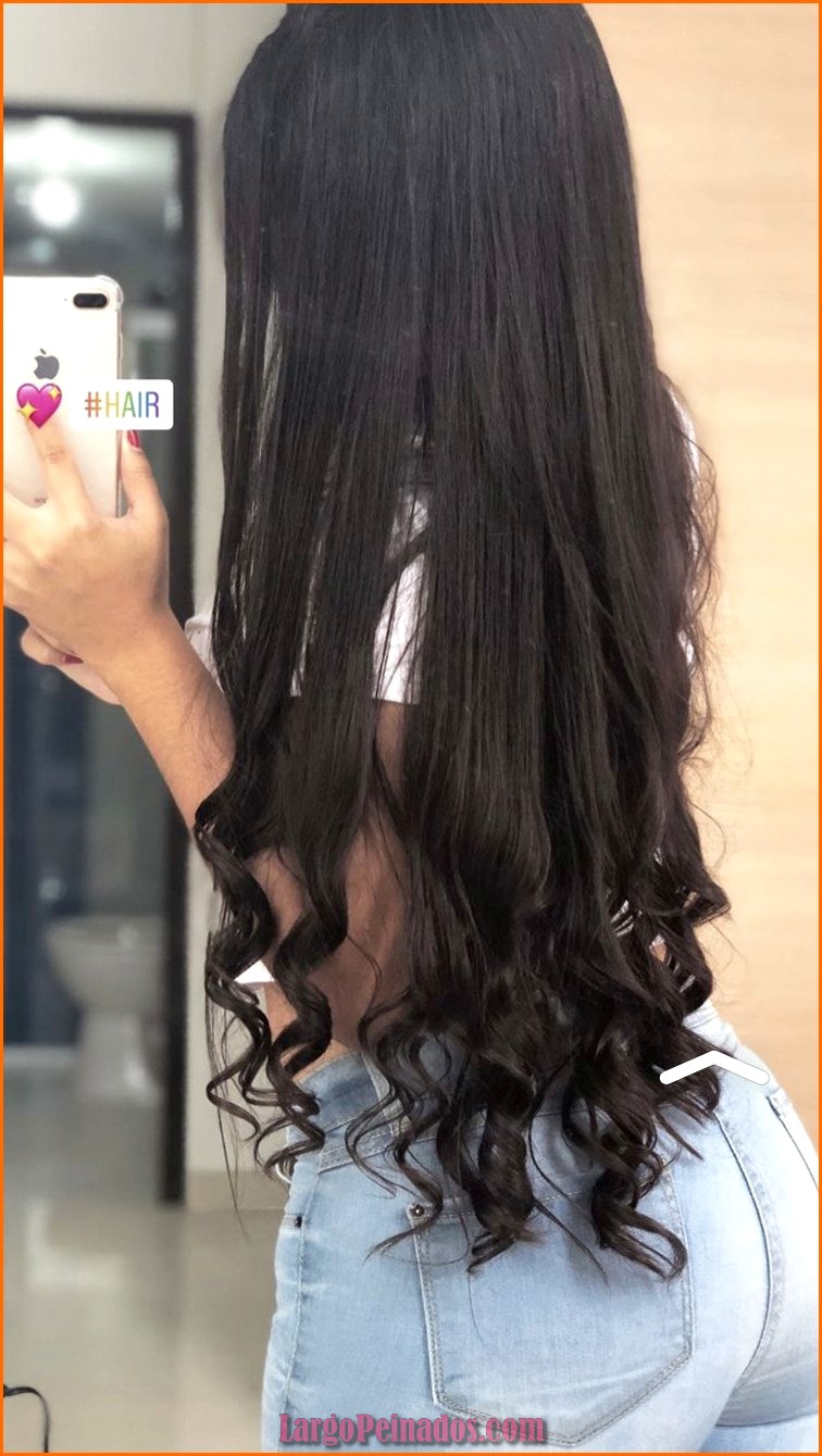 peinados cabello negro largo 17