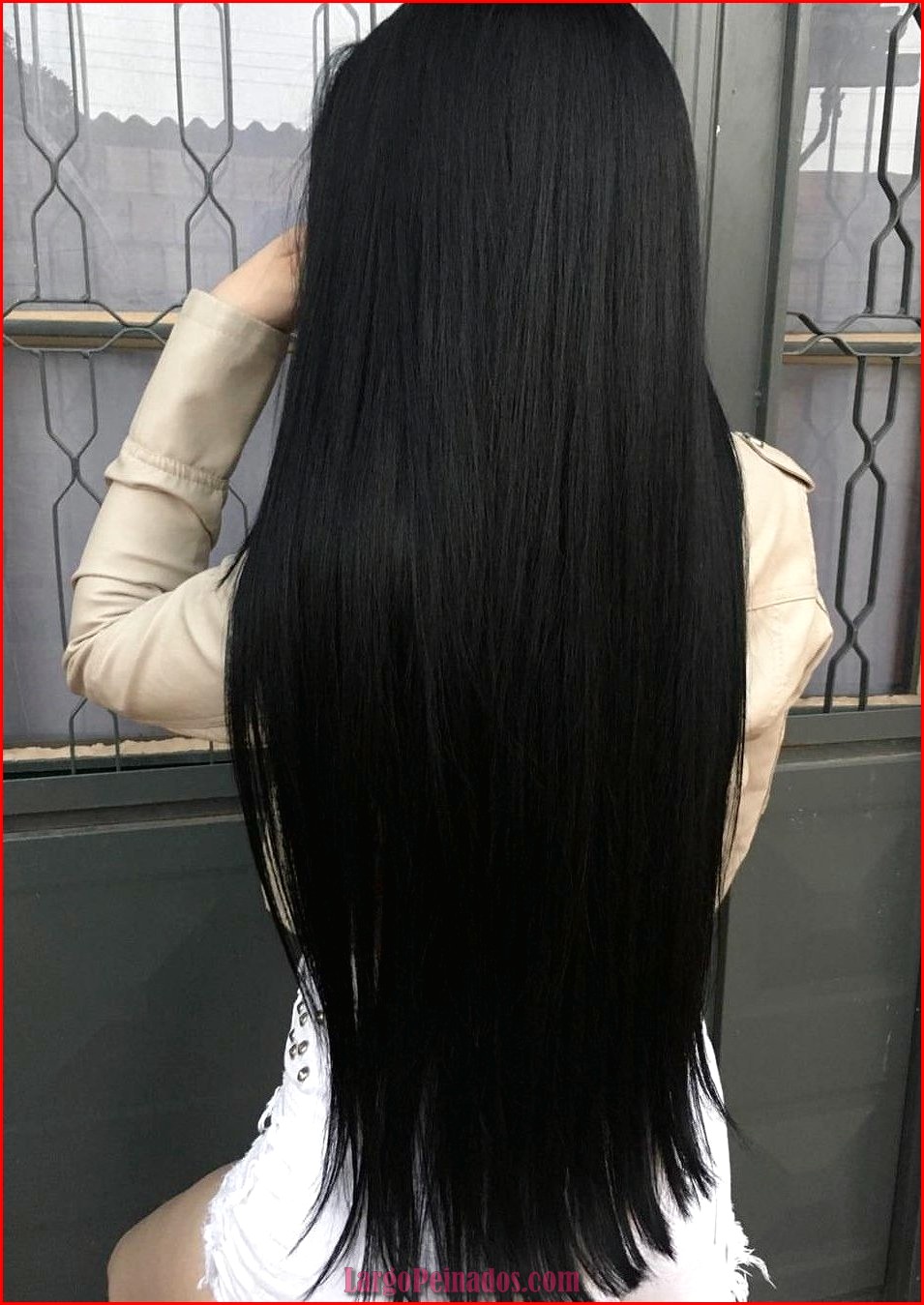 peinados cabello negro largo 23