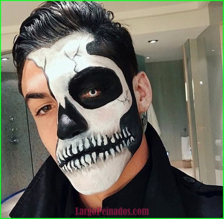 Maquillaje Halloween Hombre con barba » Largo Peinados