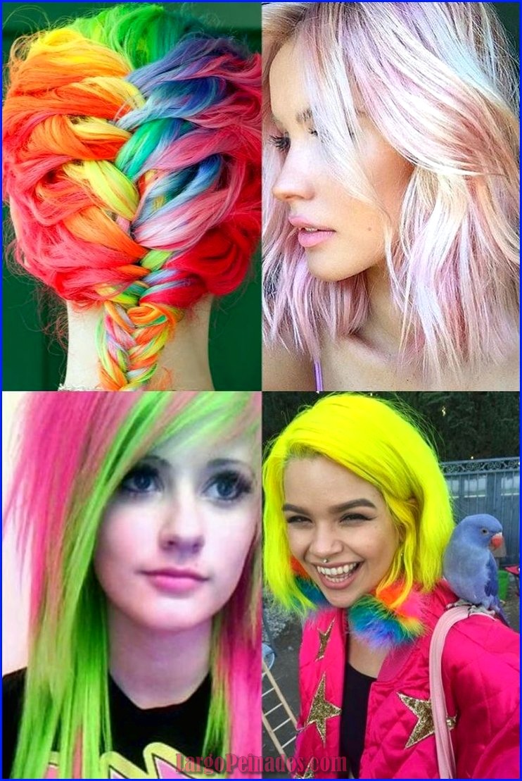 peinados con hilos de colores 16