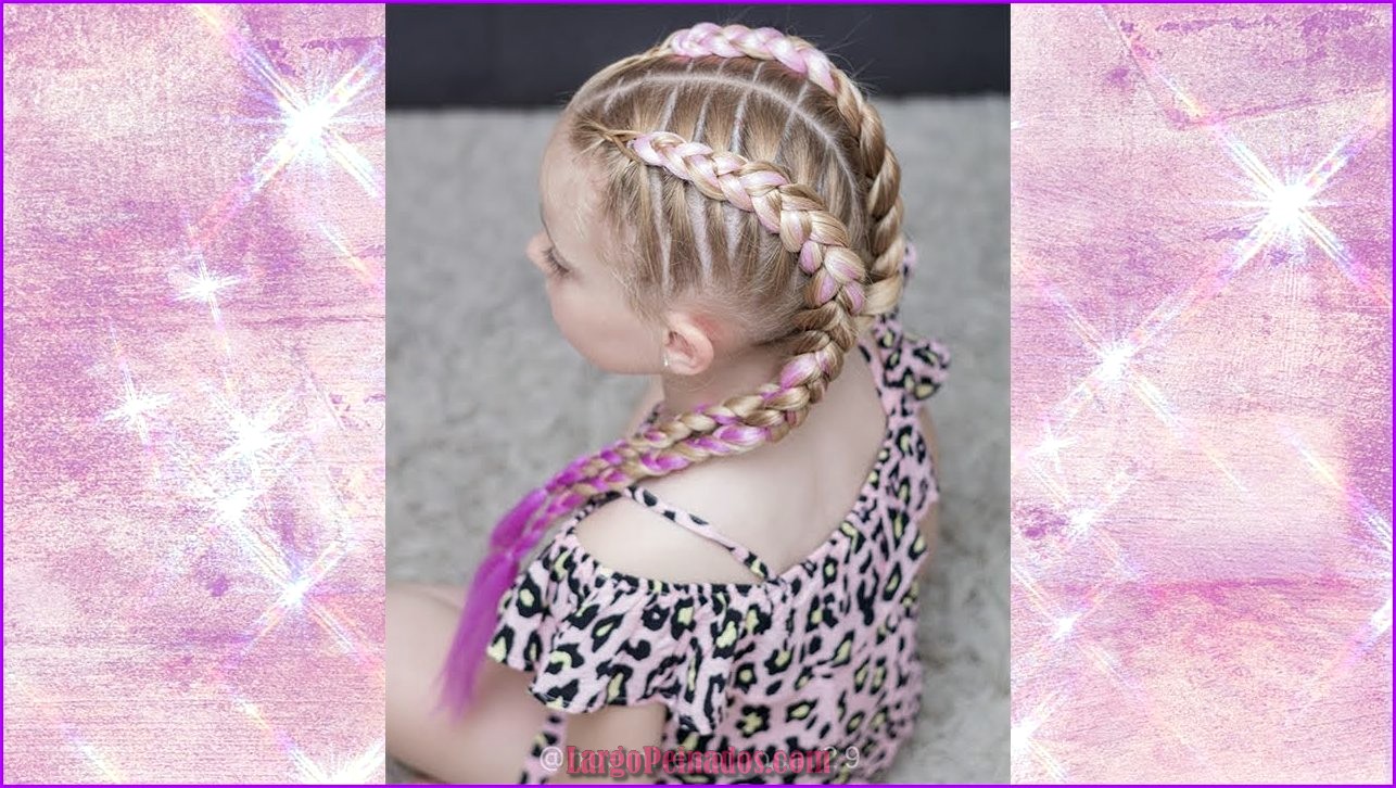 peinados con extensiones de colores para niñas 17