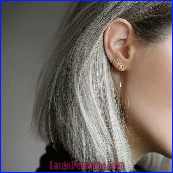 peinados color plata 16