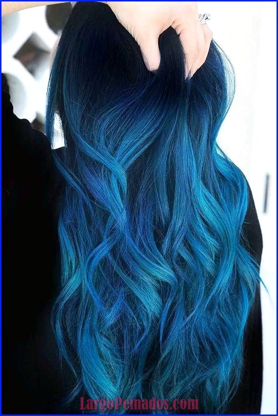 peinados de color azul 4