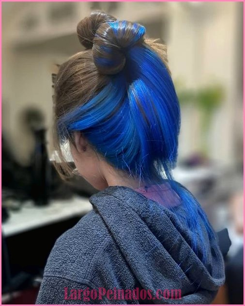 peinados de color azul 22