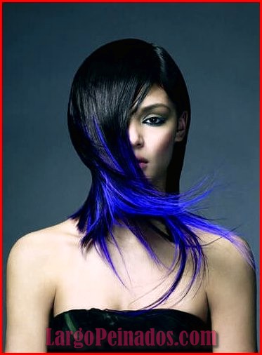 peinados de color azul 29