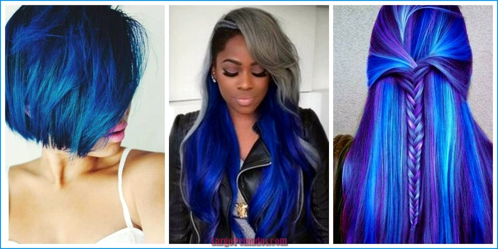 peinados de color azul 25
