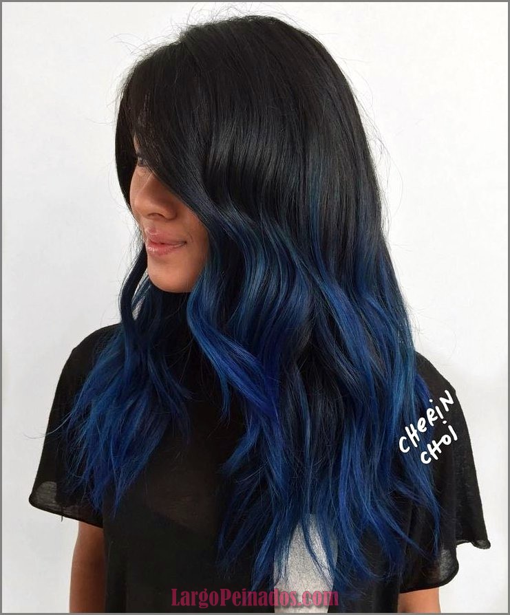 peinados de color azul 24