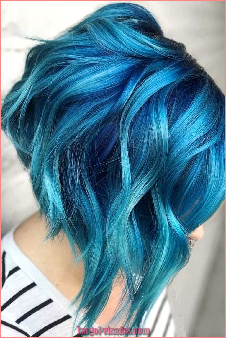 peinados de color azul 23