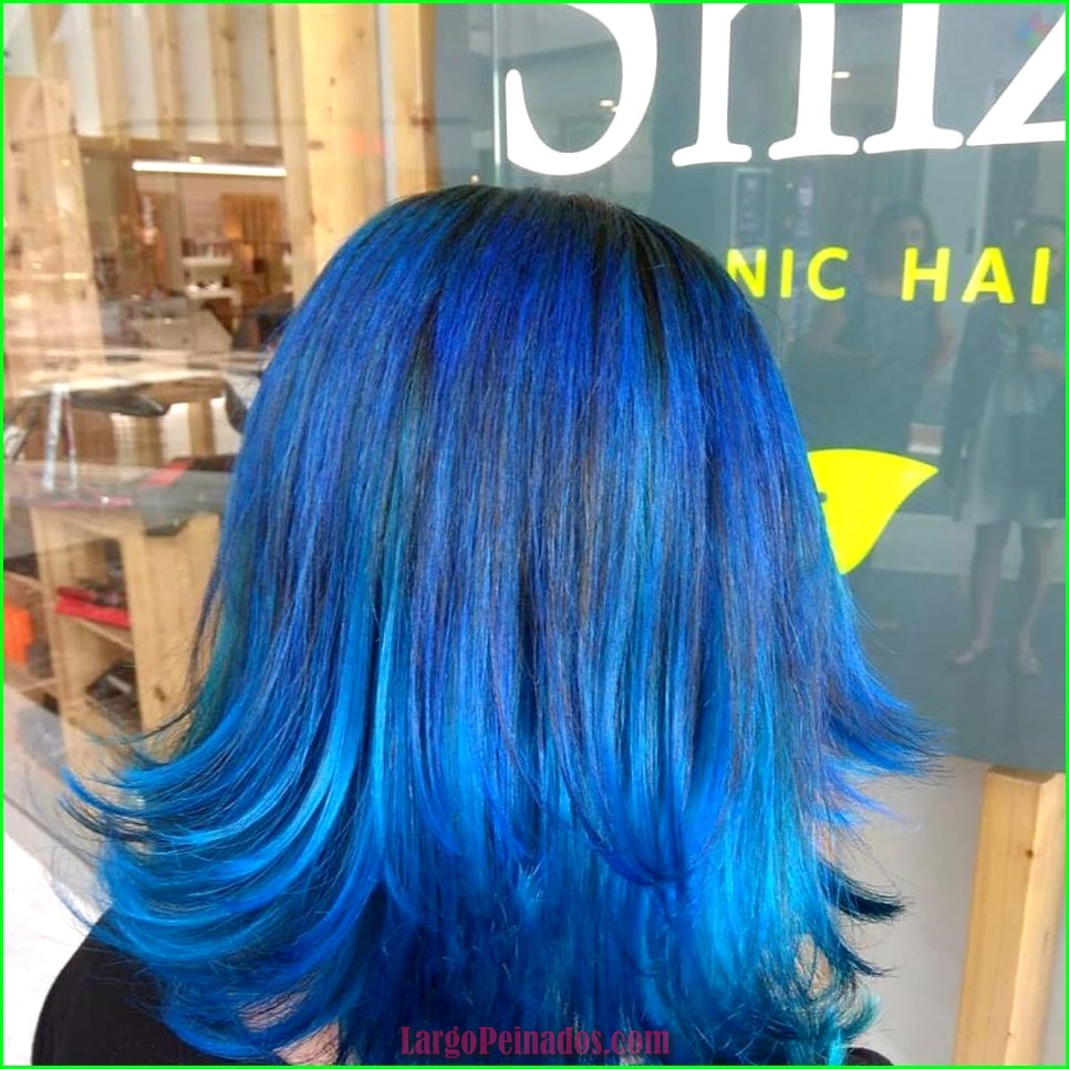 peinados de color azul 28