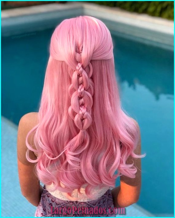peinados de color rosa 1