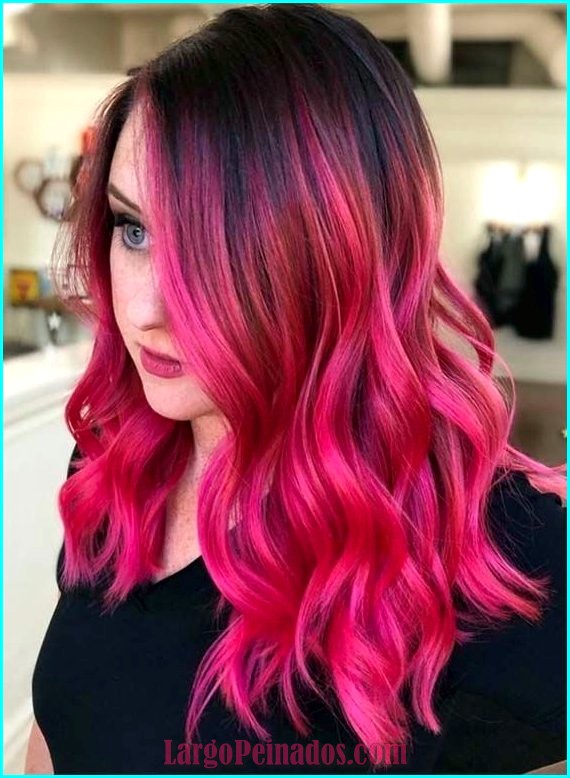 peinados de color rosa 18
