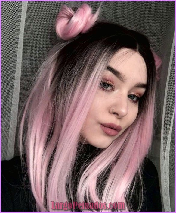 peinados de color rosa 22