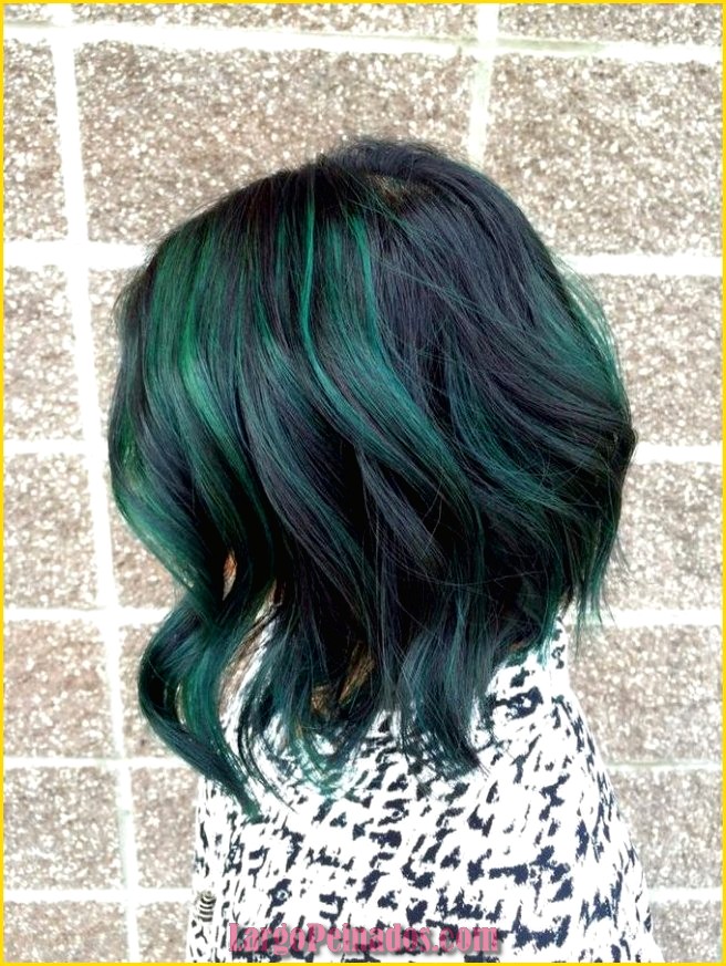 peinados de color verde 2
