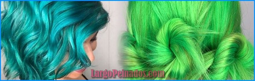 peinados de color verde 6