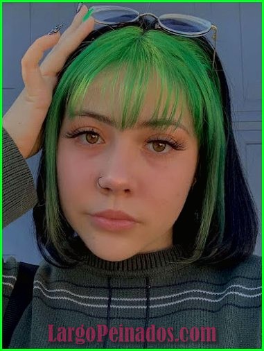 peinados de color verde 15