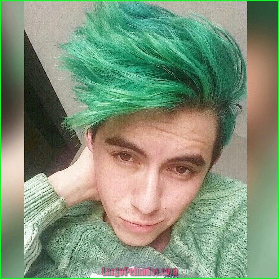 peinados de color verde 24