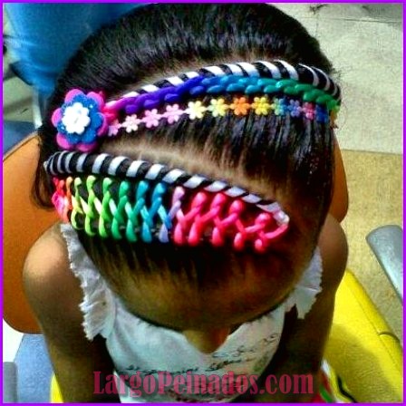 peinados con cintas de colores 18