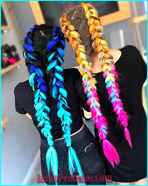 peinados con extensiones de colores 28