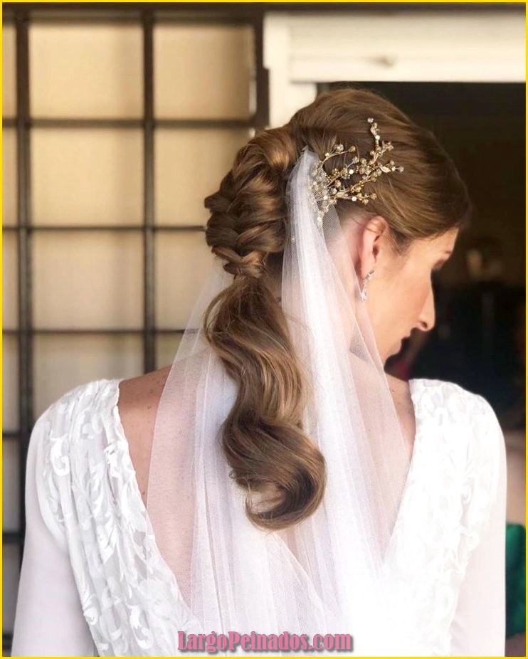 peinados de novia 2015 con velo 26