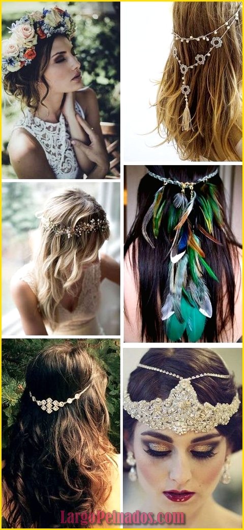 peinados de novia hippie chic 17