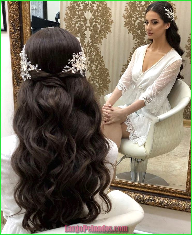 peinados de novia pelo suelto con tiara 7