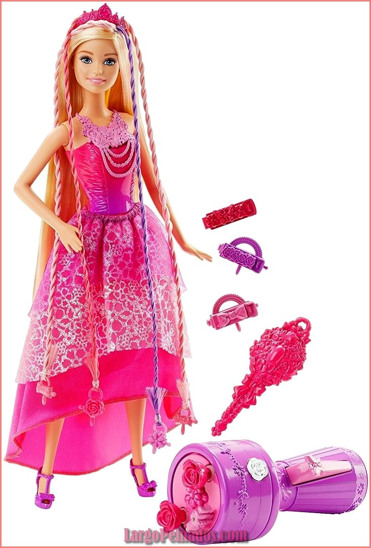 Peinados coloridos de Barbie